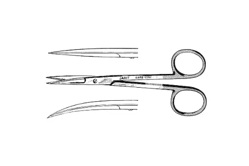 [102-131 (INT)] IRIS SCISSORS, 4-5/8, SUPERCUT, CURVED