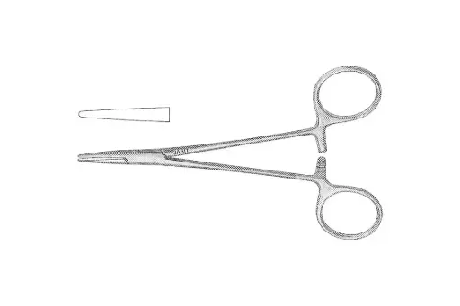 [120-120 (INT)] HALSEY NEEDLE HOLDER 5-3/8 SMOOTH JAWS