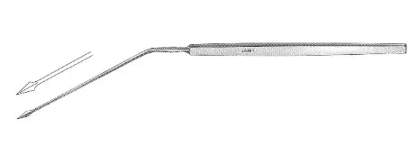 [380-242 (INT)] POLITZER EAR KNIFE, 6-1/2, ANGULAR SHAFT